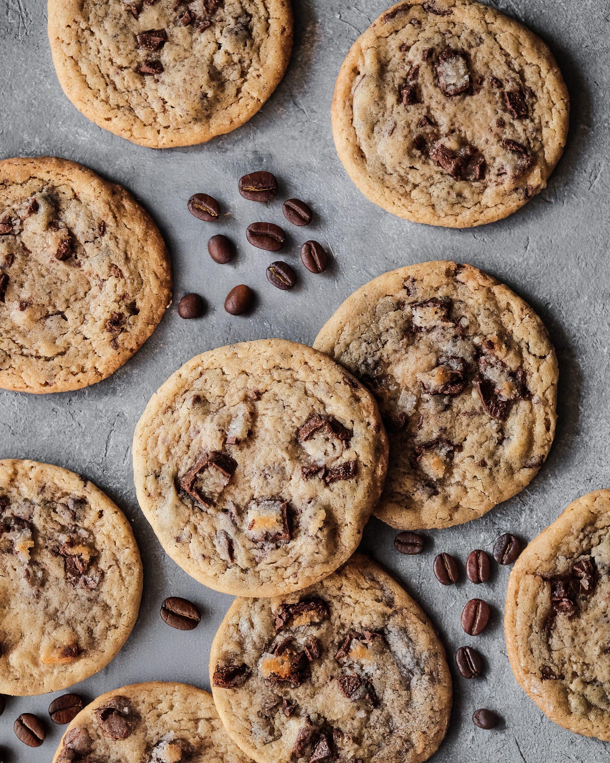 Café Crunch Espresso Cookies with Dark Chocolate Chunks
