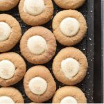 Spiced Eggnog Thumbprint Cookies with Rum Ganache